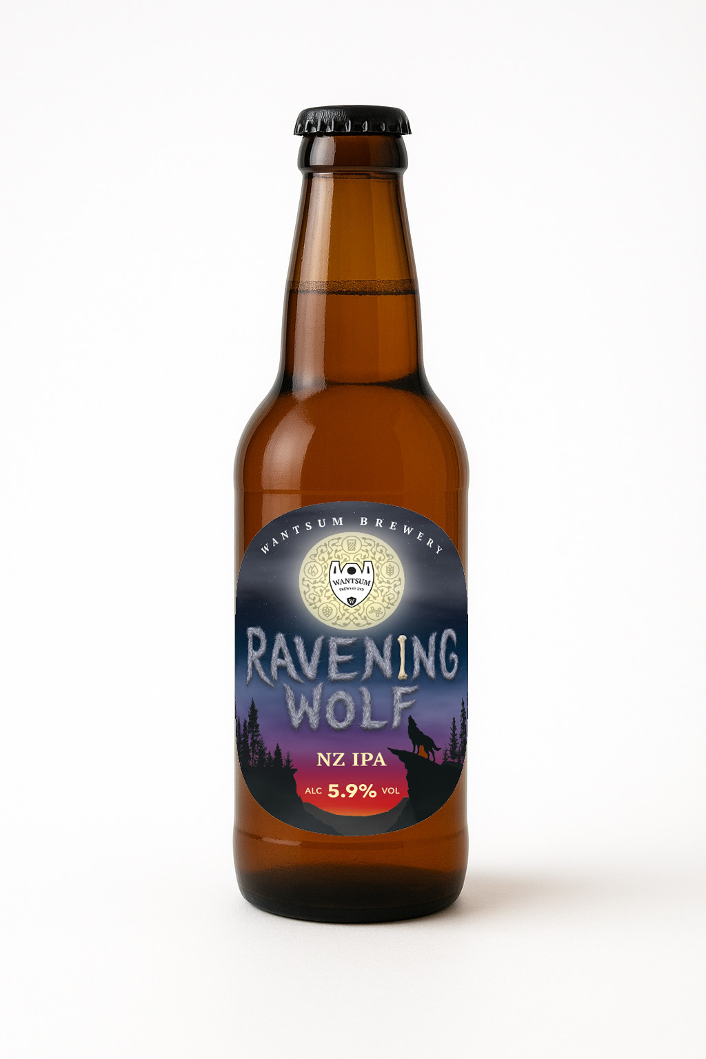 Ravening Wolf - 5.9% New Zealand Rye IPA 500ml Bottle