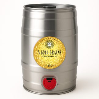 Five Gold Grains - 5.0% - Festive Golden Ale - 5L Mini Keg